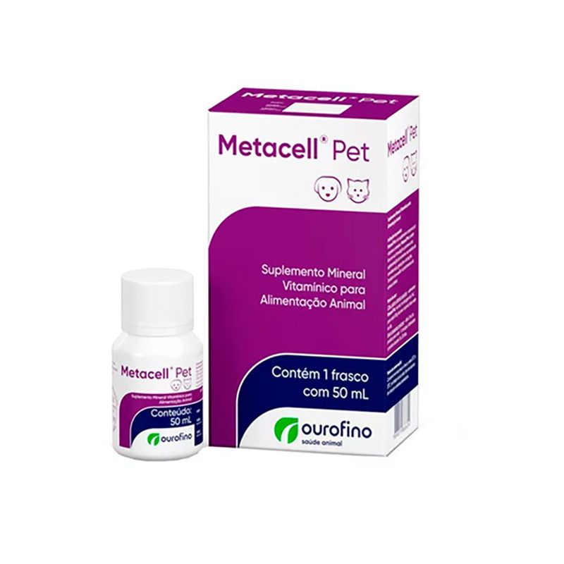 Foto-do-produto-Suplemento-Vitaminico-Metacell-Pet-Ourofino-50ml-no-petshop-online-da-Tudo-de-Bicho