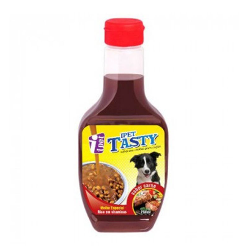 Foto-do-produto-Molho-para-Racao-Ipet-Tasty-Dog-Carne-250g-no-petshop-online-da-Tudo-de-Bicho