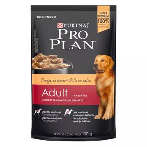 Ração Úmida Nestlé Purina Cães Pro Plan Adultos Frango Sache