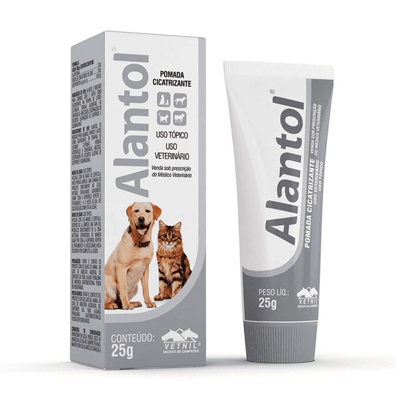 Foto-do-produto-Pomada-Cicatrizante-Alantol-Vetnil-25g-no-petshop-online-da-Tudo-de-Bicho