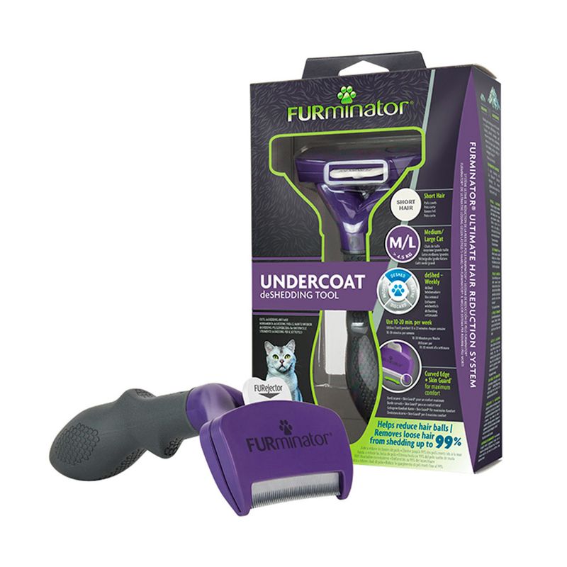 Foto-do-produto-Escova-Furminator-New-Medio-Grande-Gatos-Pelo-Curto-no-petshop-online-da-Tudo-de-Bicho