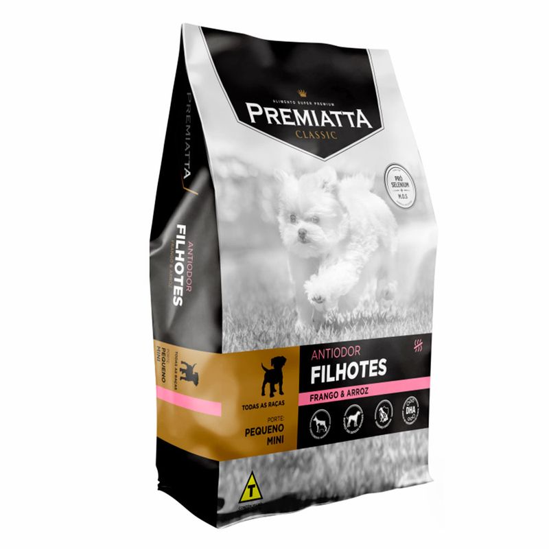 Foto-do-produto-Racao-Premiatta-Caes-Classic-Antiodor-Filhotes-Mini-3kg-no-petshop-online-da-Tudo-de-Bicho