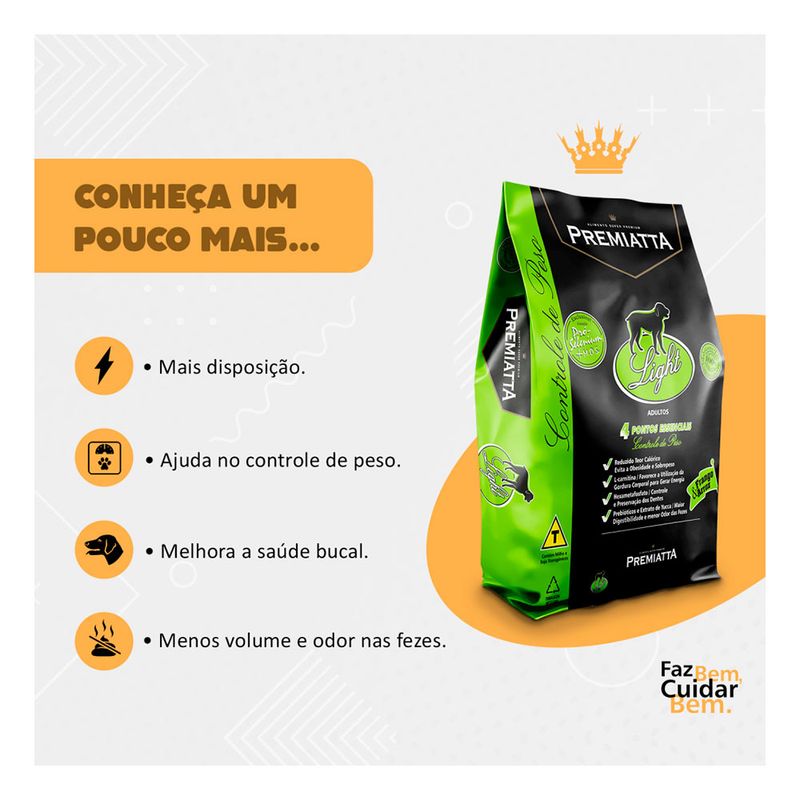 Foto-do-produto-Racao-Premiatta-Caes-Mini-Light-3kg-no-petshop-online-da-Tudo-de-Bicho