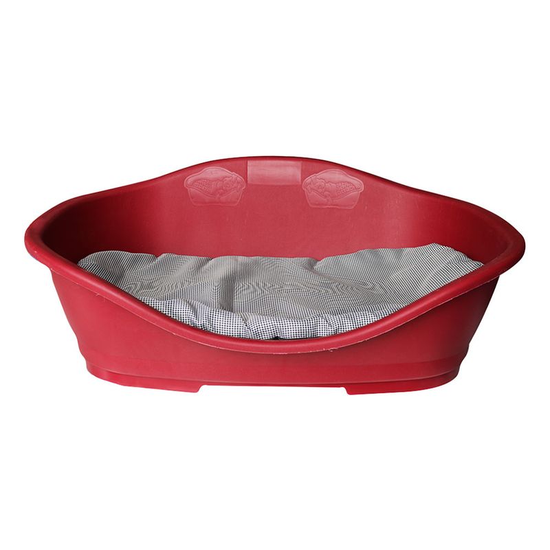 Foto-do-produto-Cama-Plastica-Vermelho-Chalesco-Tamanho-05-no-petshop-online-da-Tudo-de-Bicho