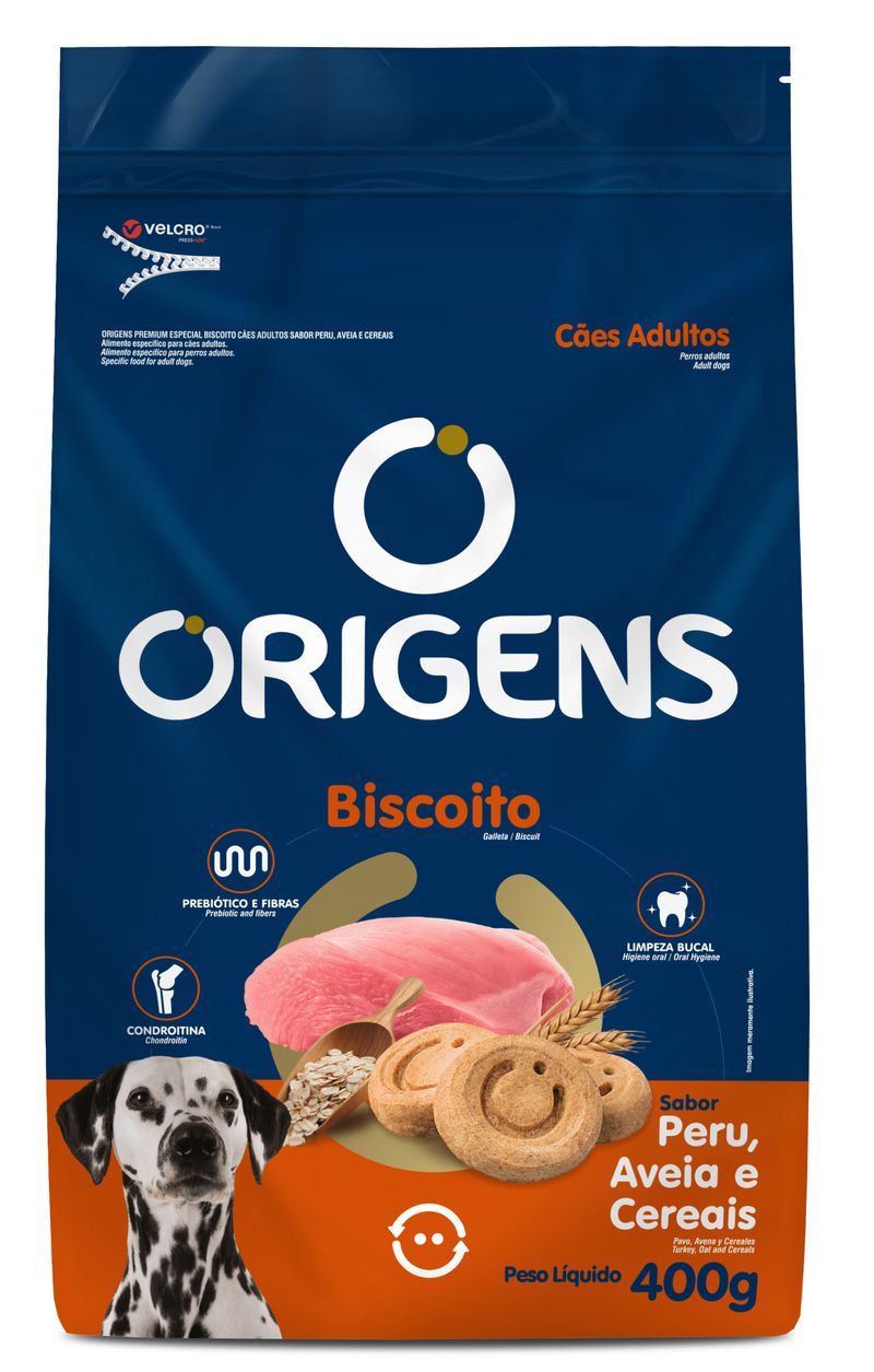 Foto-do-produto-Biscoito-Origens-Caes-Adultos-Peru-400g-no-petshop-online-da-Tudo-de-Bicho