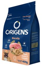 Foto-do-produto-Biscoito-Origens-Caes-Porte-Pequeno-Peru-400g-no-petshop-online-da-Tudo-de-Bicho