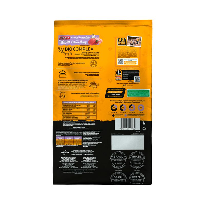 Foto-do-produto-Racao-Premium-Magnus-Todo-dia-Caes-Porte-Pequeno-Adulto-Carne-e-Frango-101kg-no-petshop-online-da-Tudo-de-Bicho