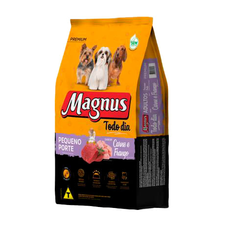 Foto-do-produto-Racao-Premium-Magnus-Todo-dia-Caes-Porte-Pequeno-Adulto-Carne-e-Frango-20kg-no-petshop-online-da-Tudo-de-Bicho