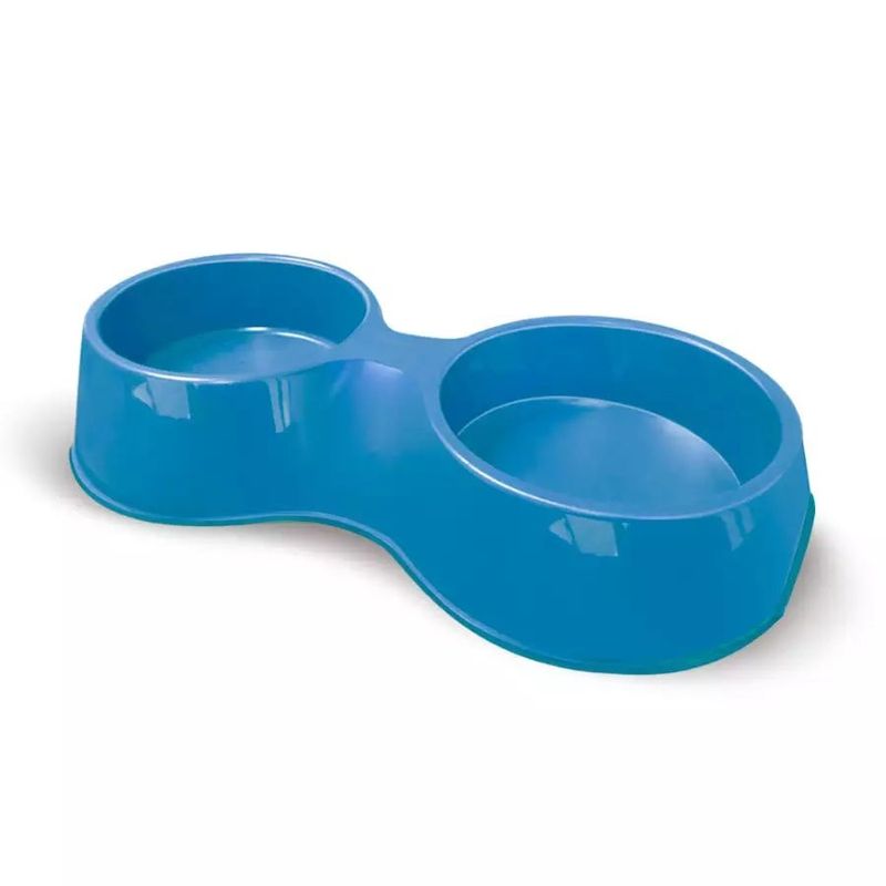 Foto-do-produto-Comedouro-Caes-Furacao-Pet-Plastico-Pop-Duplo-Azul-500ml-no-petshop-online-da-Tudo-de-Bicho