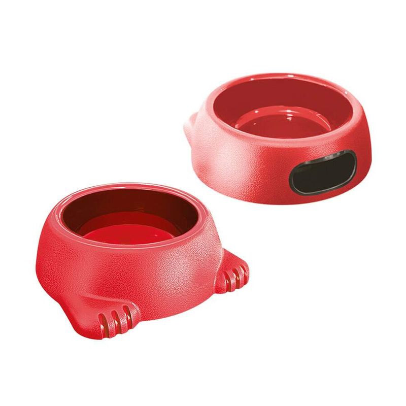 Foto-do-produto-Comedouro-Gatos-Furacao-Pet-Plastico-Glamour-Vermelho-1000ml-no-petshop-online-da-Tudo-de-Bicho