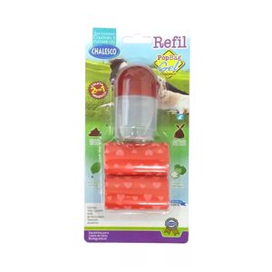 Refil Sacolinha Coletora Com Gel Pop Bag Vermelho Chalesco