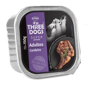 Ração Úmida Three Dogs Special Adultos Cordeiro Patê