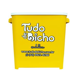 Porta Ração Tudo de Bicho Amarelo 6kg