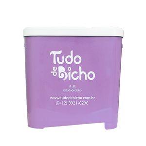 Porta Ração Tudo de Bicho Lilás 15kg