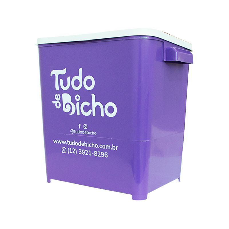 Porta Ração Amarelo - Tudo de Bicho