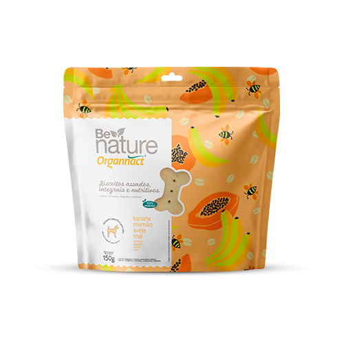 Foto-do-produto-Biscoito-Banana-Be-Nature-Organnact-150g-no-petshop-online-da-Tudo-de-Bicho