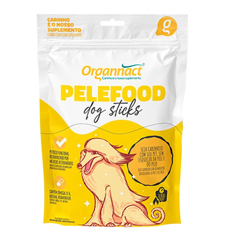 Foto-do-produto-Suplemento-Pelefood-Dog-Sticks-Organnact-160g-no-petshop-online-da-Tudo-de-Bicho