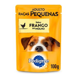 Ração Úmida Pedigree Cães Adultos Raças Pequenas Frango ao Molho Sachê