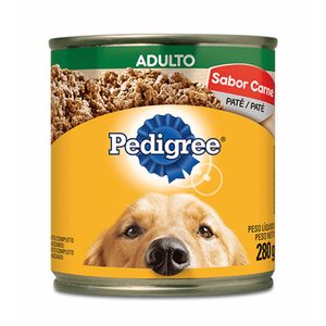 Ração Úmida Pedigree Cães Adultos Patê Carne Lata