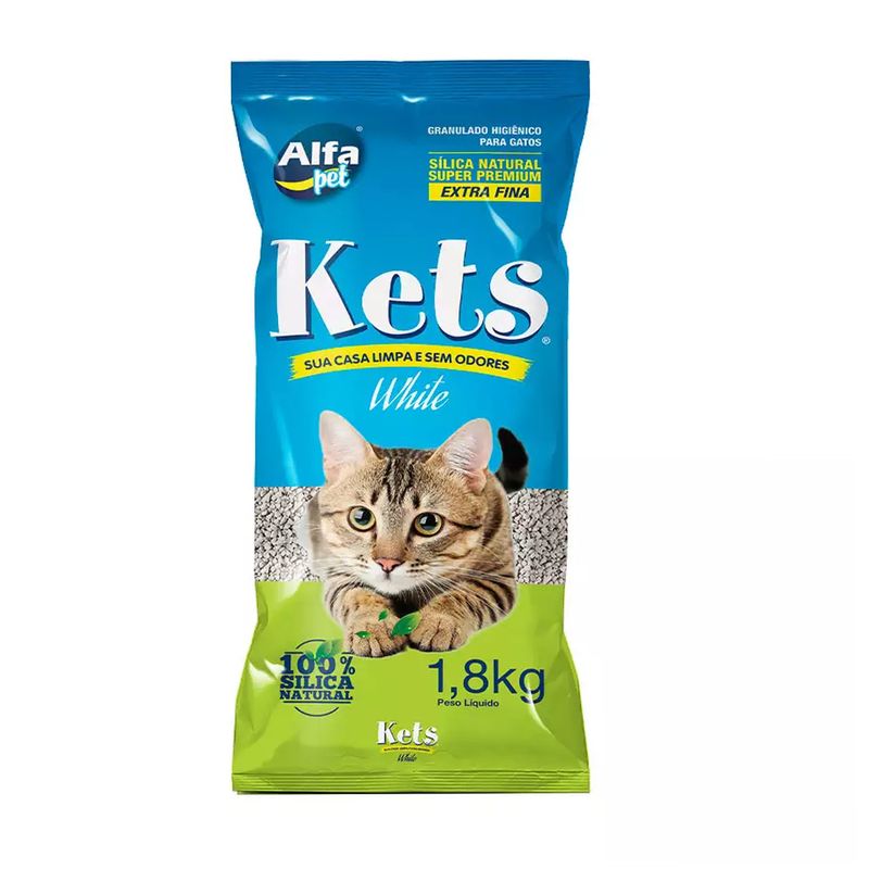 Foto-do-produto-Areia-Gatos-Higienica-Kets-White-Sensitive-18kg-no-petshop-online-da-Tudo-de-Bicho