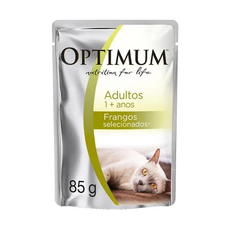 Foto-do-produto-Racao-Umida-Optimum-Gatos-Adultos-Frango-Sache-85gr-no-petshop-online-da-Tudo-de-Bicho