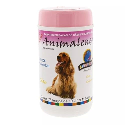 Foto-do-produto-Lencos-Umedecidos-Caes-Animalenco-75-Unidades-Rosa-no-petshop-online-da-Tudo-de-Bicho