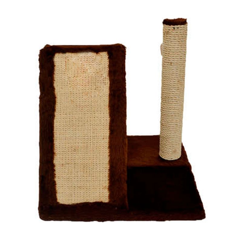 Foto-do-produto-Arranhador-Dobravel-Marrom-Pelucia-Lisa-para-Gatos-Sao-Pet-no-petshop-online-da-Tudo-de-Bicho