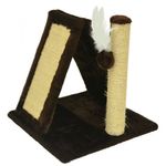 Foto-do-produto-Arranhador-Dobravel-Marrom-Pelucia-Lisa-para-Gatos-Sao-Pet-no-petshop-online-da-Tudo-de-Bicho