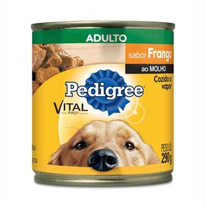 Ração Úmida Pedigree Cães Adultos Frango ao Molho Lata