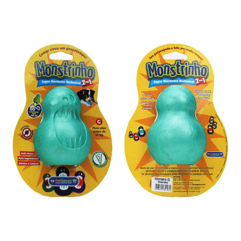 Foto-do-produto-Brinquedo-Caes-Pet-Games-Monstrinho-Verde-Tam.G-no-petshop-online-da-Tudo-de-Bicho