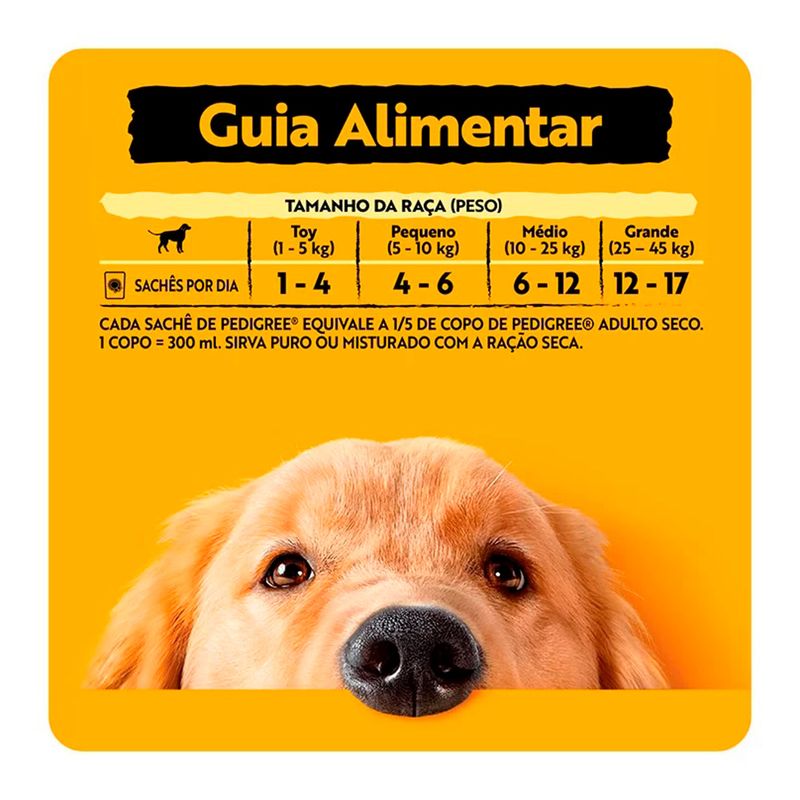 Foto-do-produto-Racao-Umida-Pedigree-Caes-Adultos-Racas-Medias-e-Grande-Carne-ao-Molho-Sache-100g-no-petshop-online-da-Tudo-de-Bicho