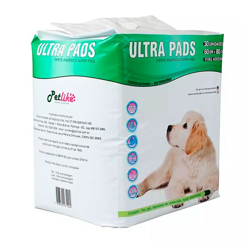 Foto-do-produto-Tapete-Higienico-Petlike-Ultra-Pads-30-Unidades-no-petshop-online-da-Tudo-de-Bicho