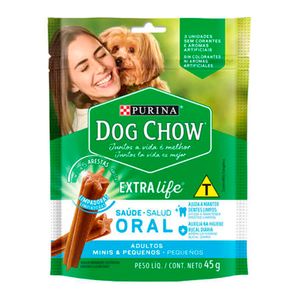 Petisco Nestle Purina Dog Chow Extra Life Saúde Oral Raças Pequenas