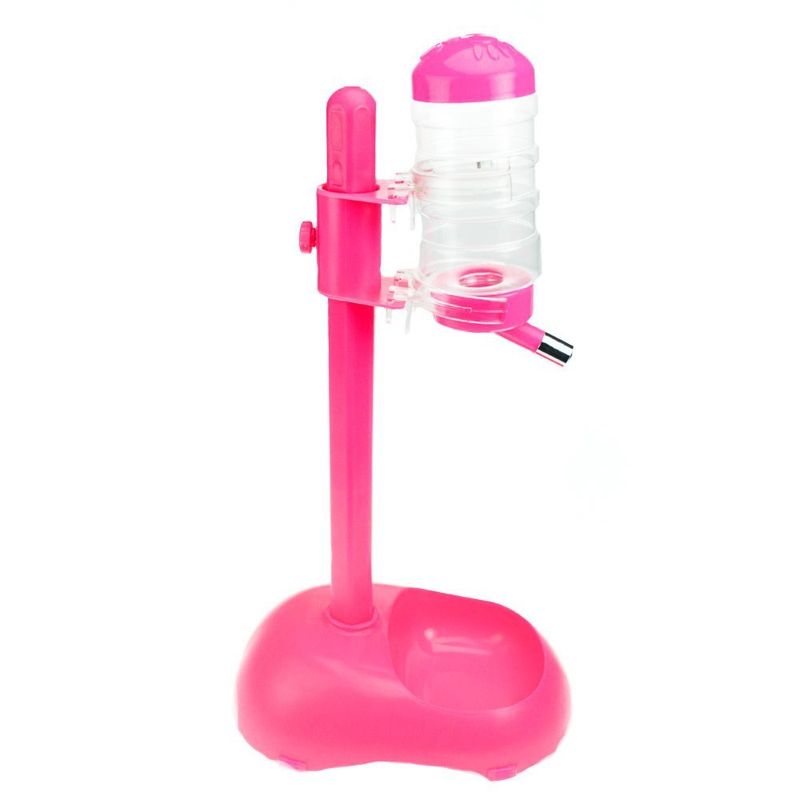 Foto-do-produto-Bebedouro-Com-Suporte-E-Comedouro-M-Rosa-Basic-Chalesco-no-petshop-online-da-Tudo-de-Bicho