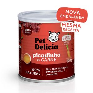 Ração Úmida Pet Delícia Gatos Picadinho de Carne