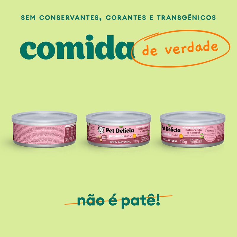 Foto-do-produto-Racao-Umida-Pet-Delicia-Gatos-Papinha-de-Frango-110g-no-petshop-online-da-Tudo-de-Bicho