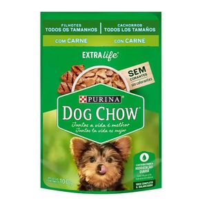 Ração Úmida Nestle Purina Dog Chow Filhotes Carne Sachê