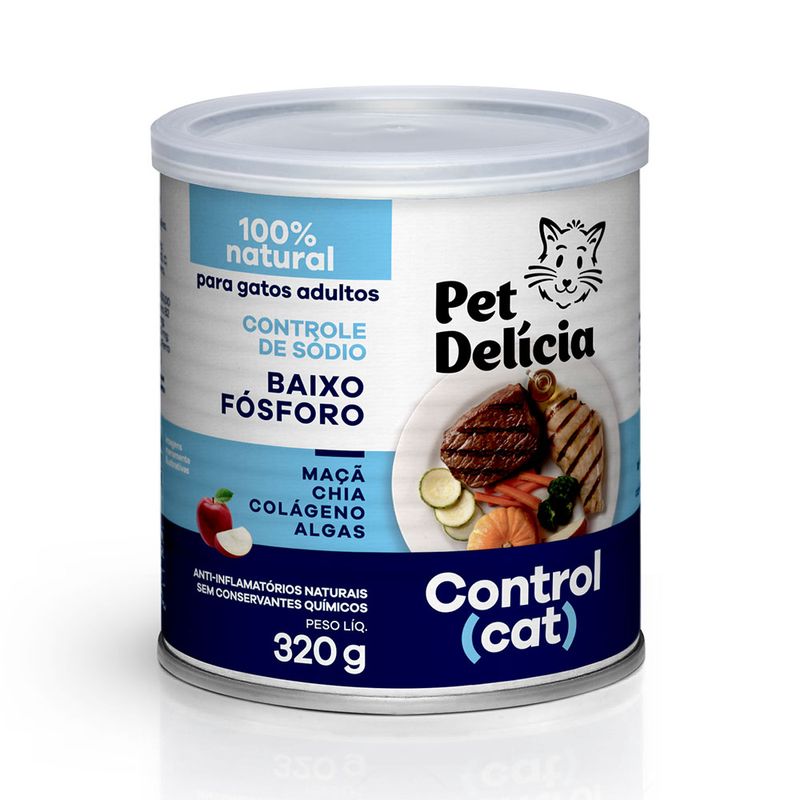 Foto-do-produto-Racao-Umida-Pet-Delicia-Gatos-Control-Cat-320g-no-petshop-online-da-Tudo-de-Bicho