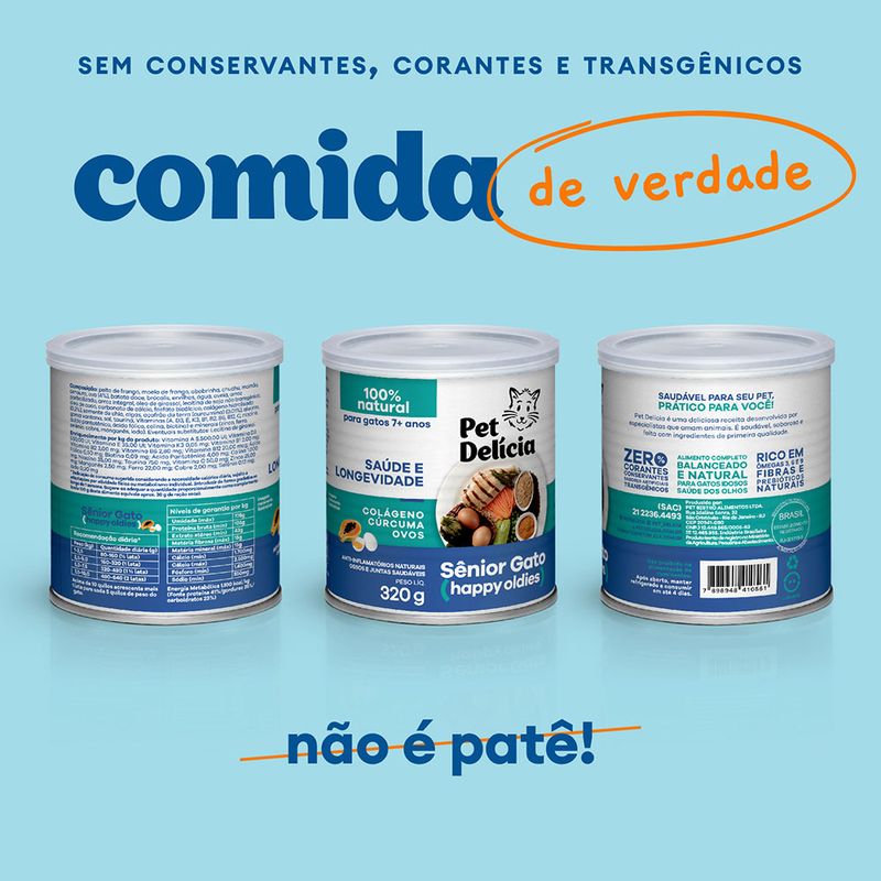 Foto-do-produto-Racao-Umida-Pet-Delicia-Gatos-7--Senior-Frango-320gr-no-petshop-online-da-Tudo-de-Bicho