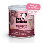 Foto-do-produto-Racao-Umida-Pet-Delicia-Caes-Papinha-de-Frango-320g-no-petshop-online-da-Tudo-de-Bicho