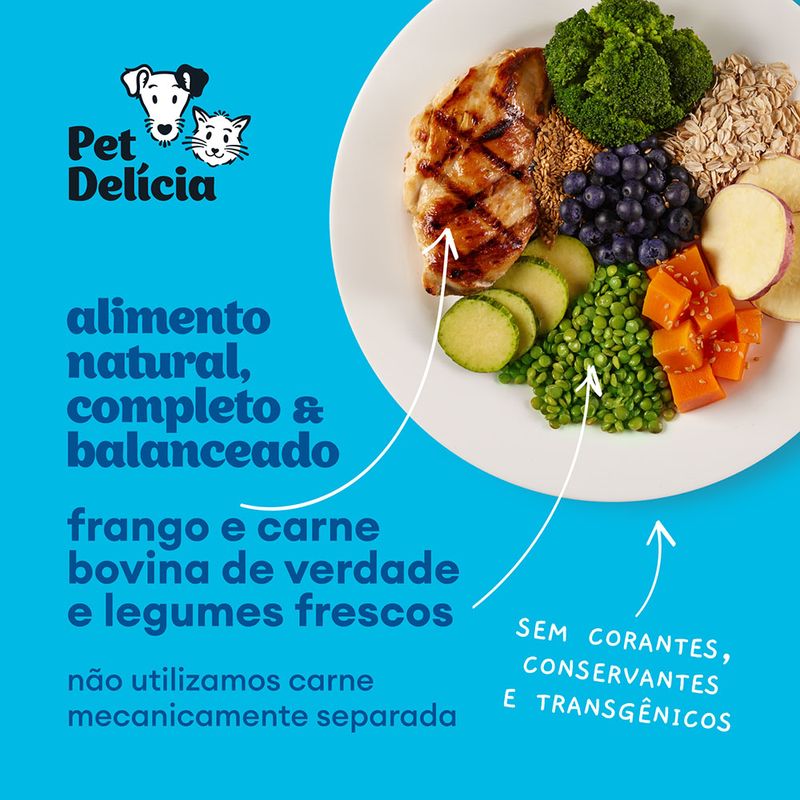 Foto-do-produto-Racao-Umida-Pet-Delicia-Caes-Low-Carb-Blend-Antiox-320g-no-petshop-online-da-Tudo-de-Bicho