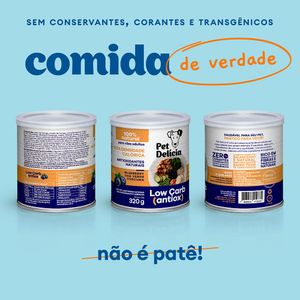 Ração Úmida Pet Delícia Cães Low Carb Blend Antiox