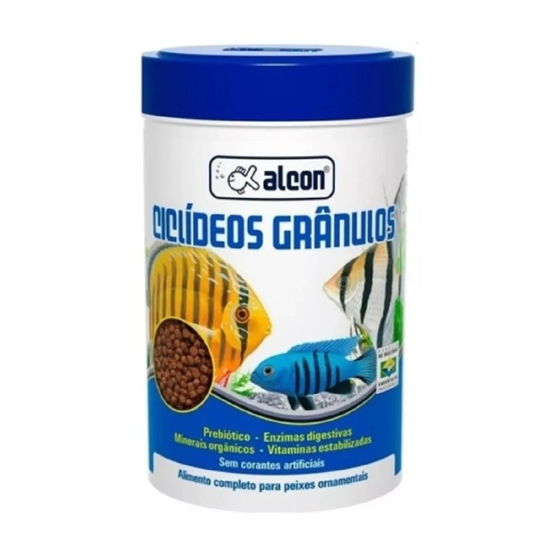 Foto-do-produto-Racao-Para-Peixes-Ciclideos-Granulado-Alcon-55g-no-petshop-online-da-Tudo-de-Bicho