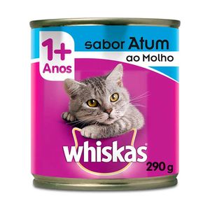 Ração Úmida Whiskas Gatos Adultos Atum ao Molho Lata