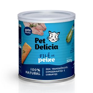 Ração Úmida Natural Pet Delícia Gatos Filé de Peixe