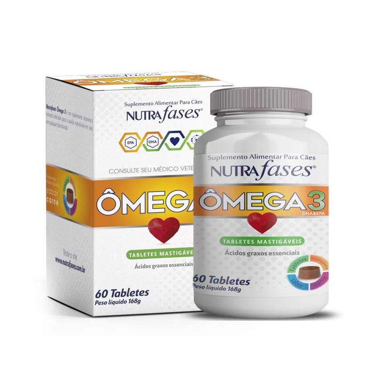 Foto-do-produto-Suplemento-Omega-3-Nutrafases-para-Caes-60-Tabletes-no-petshop-online-da-Tudo-de-Bicho