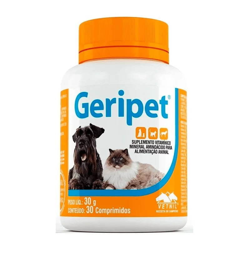 Foto-do-produto-Suplemento-geripet-Vetnil-30-Comprimidos-no-petshop-online-da-Tudo-de-Bicho