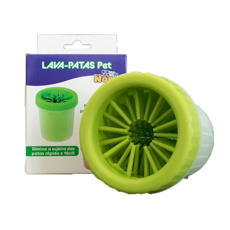 Foto-do-produto-Copo-Lava-Patas-Verde-Grande-Napi-no-petshop-online-da-Tudo-de-Bicho