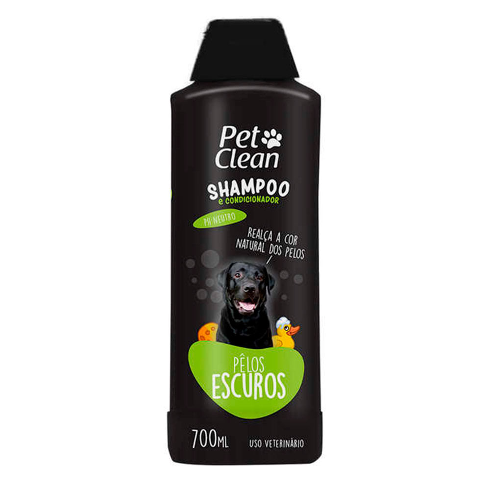 Shampoo Pelos Escuros Cães e Gatos Pet Clean Tudo de Bicho