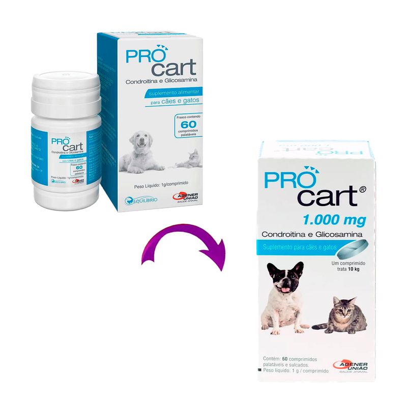 Foto-do-produto-Procart-Suplemento-Caes-e-Gatos-Agener-60-Comprimidos-no-petshop-online-da-Tudo-de-Bicho